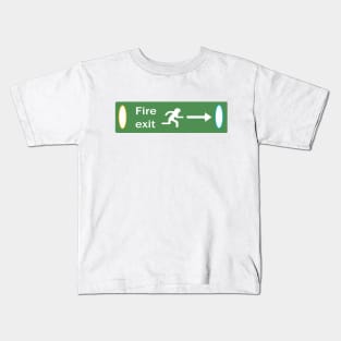 Fire Exit Portal Kids T-Shirt